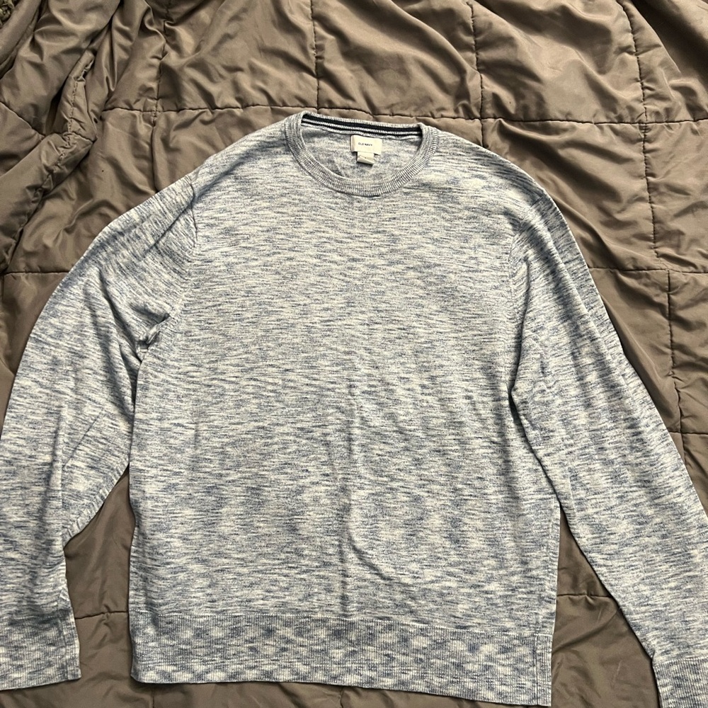Men's Blue Space Dyed Sweater
